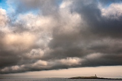 Thick Clouds Roll in Over Two Bush Island Lighthouse
